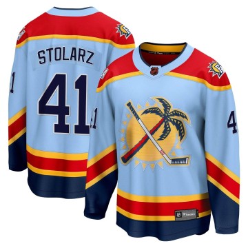 Breakaway Fanatics Branded Men's Anthony Stolarz Florida Panthers Special Edition 2.0 Jersey - Light Blue