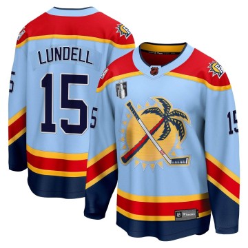 Breakaway Fanatics Branded Men's Anton Lundell Florida Panthers Special Edition 2.0 2023 Stanley Cup Final Jersey - Light Blue