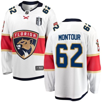 Breakaway Fanatics Branded Men's Brandon Montour Florida Panthers Away 2023 Stanley Cup Final Jersey - White