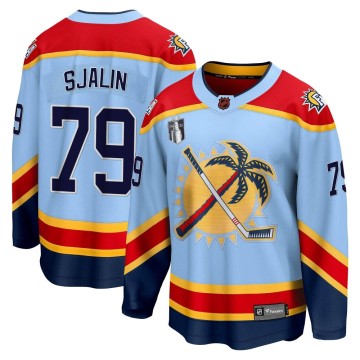 Breakaway Fanatics Branded Men's Calle Sjalin Florida Panthers Special Edition 2.0 2023 Stanley Cup Final Jersey - Light Blue