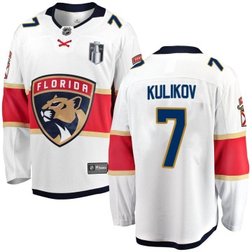Breakaway Fanatics Branded Men's Dmitry Kulikov Florida Panthers Away 2023 Stanley Cup Final Jersey - White