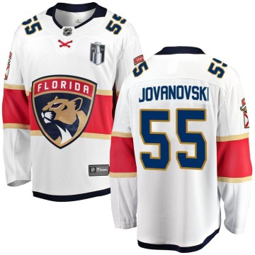 Breakaway Fanatics Branded Men's Ed Jovanovski Florida Panthers Away 2023 Stanley Cup Final Jersey - White