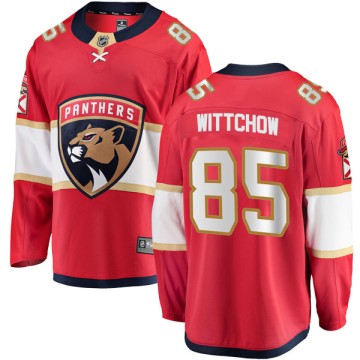 Breakaway Fanatics Branded Men's Ed Wittchow Florida Panthers Home Jersey - Red