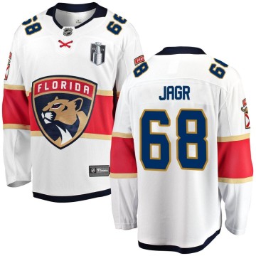 Breakaway Fanatics Branded Men's Jaromir Jagr Florida Panthers Away 2023 Stanley Cup Final Jersey - White