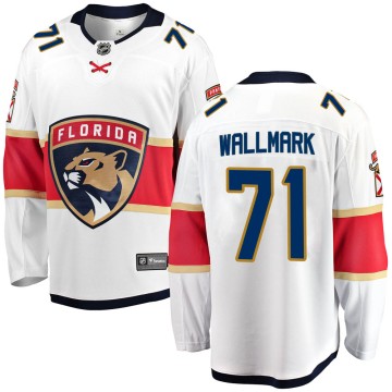 Breakaway Fanatics Branded Men's Lucas Wallmark Florida Panthers Away Jersey - White