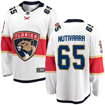 Breakaway Fanatics Branded Men's Markus Nutivaara Florida Panthers Away Jersey - White