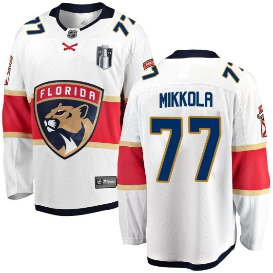 Breakaway Fanatics Branded Men's Niko Mikkola Florida Panthers Away 2023 Stanley Cup Final Jersey - White