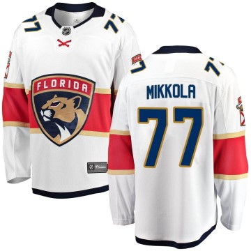 Breakaway Fanatics Branded Men's Niko Mikkola Florida Panthers Away Jersey - White