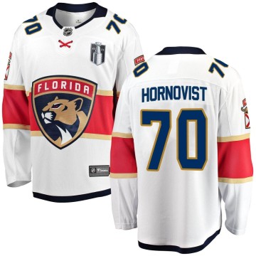 Breakaway Fanatics Branded Men's Patric Hornqvist Florida Panthers Away 2023 Stanley Cup Final Jersey - White