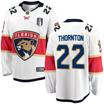 Breakaway Fanatics Branded Men's Shawn Thornton Florida Panthers Away 2023 Stanley Cup Final Jersey - White