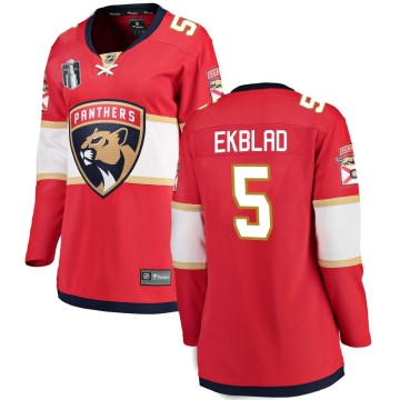 Breakaway Fanatics Branded Women's Aaron Ekblad Florida Panthers Home 2023 Stanley Cup Final Jersey - Red
