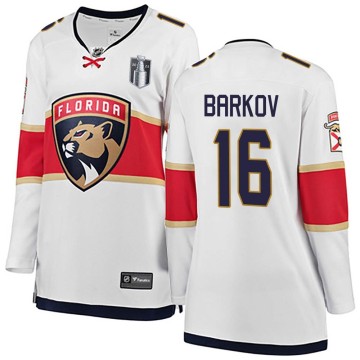 Breakaway Fanatics Branded Women's Aleksander Barkov Florida Panthers Away 2023 Stanley Cup Final Jersey - White