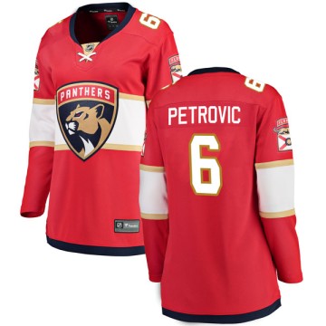 Breakaway Fanatics Branded Women's Alex Petrovic Florida Panthers Home Jersey - Red