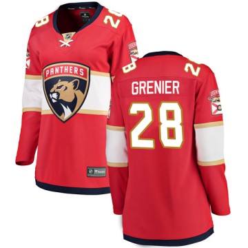 Breakaway Fanatics Branded Women's Alexandre Grenier Florida Panthers Home Jersey - Red