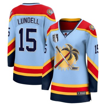 Breakaway Fanatics Branded Women's Anton Lundell Florida Panthers Special Edition 2.0 2023 Stanley Cup Final Jersey - Light Blue