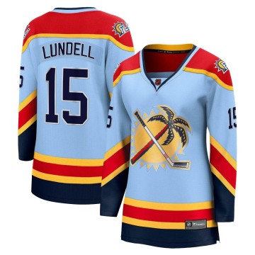 Breakaway Fanatics Branded Women's Anton Lundell Florida Panthers Special Edition 2.0 Jersey - Light Blue