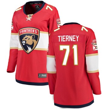 Breakaway Fanatics Branded Women's Chris Tierney Florida Panthers Home Jersey - Red
