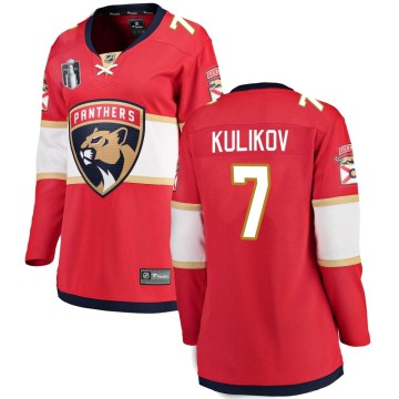 Breakaway Fanatics Branded Women's Dmitry Kulikov Florida Panthers Home 2023 Stanley Cup Final Jersey - Red