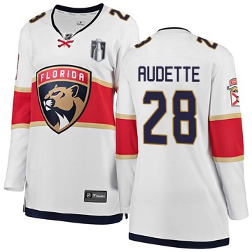 Breakaway Fanatics Branded Women's Donald Audette Florida Panthers Away 2023 Stanley Cup Final Jersey - White