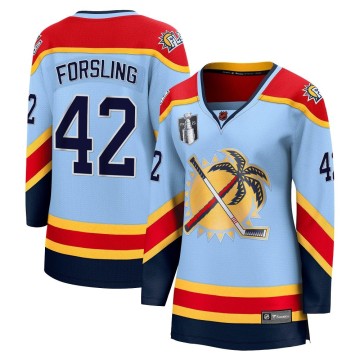 Breakaway Fanatics Branded Women's Gustav Forsling Florida Panthers Special Edition 2.0 2023 Stanley Cup Final Jersey - Light Bl