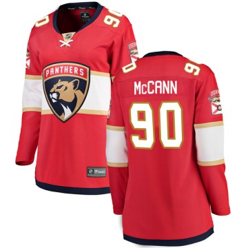Breakaway Fanatics Branded Women's Jared McCann Florida Panthers Home Jersey - Red