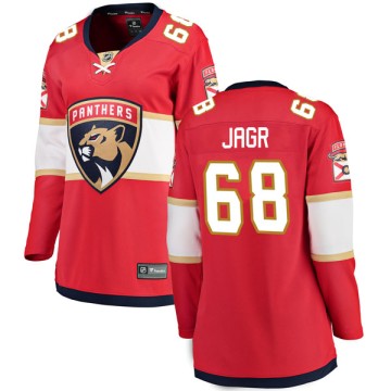 Breakaway Fanatics Branded Women's Jaromir Jagr Florida Panthers Home Jersey - Red