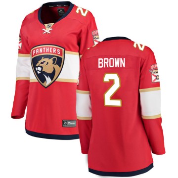 Breakaway Fanatics Branded Women's Josh Brown Florida Panthers Home Jersey - Red