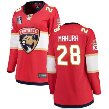 Breakaway Fanatics Branded Women's Josh Mahura Florida Panthers Home 2023 Stanley Cup Final Jersey - Red