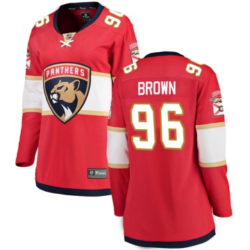 Breakaway Fanatics Branded Women's Joshua Brown Florida Panthers Home Jersey - Red