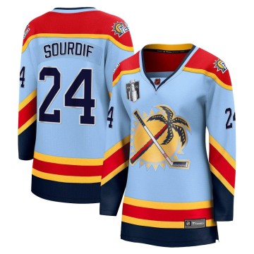 Breakaway Fanatics Branded Women's Justin Sourdif Florida Panthers Special Edition 2.0 2023 Stanley Cup Final Jersey - Light Blu