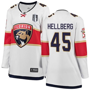 Breakaway Fanatics Branded Women's Magnus Hellberg Florida Panthers Away 2023 Stanley Cup Final Jersey - White