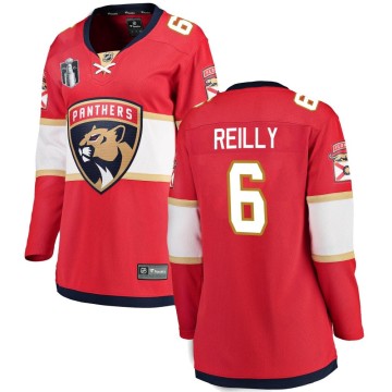 Breakaway Fanatics Branded Women's Mike Reilly Florida Panthers Home 2023 Stanley Cup Final Jersey - Red