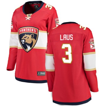 Breakaway Fanatics Branded Women's Paul Laus Florida Panthers Home Jersey - Red