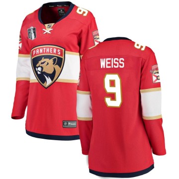 Breakaway Fanatics Branded Women's Stephen Weiss Florida Panthers Home 2023 Stanley Cup Final Jersey - Red