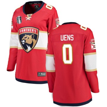Breakaway Fanatics Branded Women's Zachary Uens Florida Panthers Home 2023 Stanley Cup Final Jersey - Red