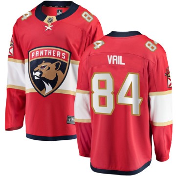Breakaway Fanatics Branded Youth Brady Vail Florida Panthers Home Jersey - Red