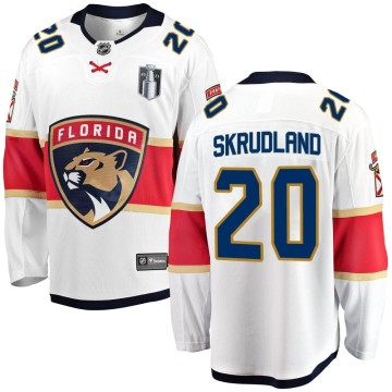 Breakaway Fanatics Branded Youth Brian Skrudland Florida Panthers Away 2023 Stanley Cup Final Jersey - White