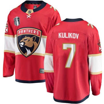 Breakaway Fanatics Branded Youth Dmitry Kulikov Florida Panthers Home 2023 Stanley Cup Final Jersey - Red