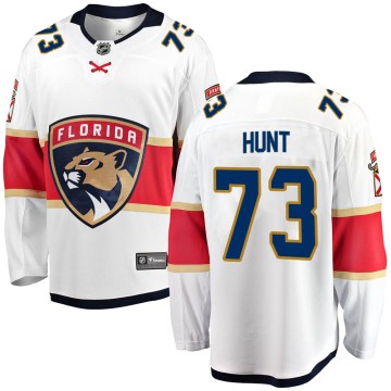 Breakaway Fanatics Branded Youth Dryden Hunt Florida Panthers ized Away Jersey - White