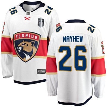 Breakaway Fanatics Branded Youth Gerry Mayhew Florida Panthers Away 2023 Stanley Cup Final Jersey - White