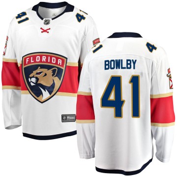 Breakaway Fanatics Branded Youth Henry Bowlby Florida Panthers Away Jersey - White