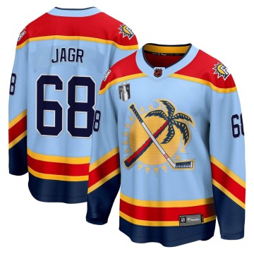 Breakaway Fanatics Branded Youth Jaromir Jagr Florida Panthers Special Edition 2.0 2023 Stanley Cup Final Jersey - Light Blue