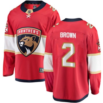 Breakaway Fanatics Branded Youth Josh Brown Florida Panthers Home Jersey - Red