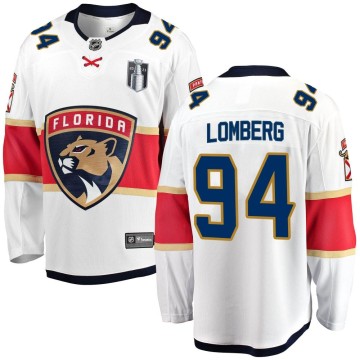 Breakaway Fanatics Branded Youth Ryan Lomberg Florida Panthers Away 2023 Stanley Cup Final Jersey - White