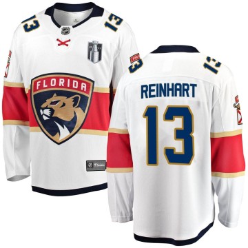 Breakaway Fanatics Branded Youth Sam Reinhart Florida Panthers Away 2023 Stanley Cup Final Jersey - White