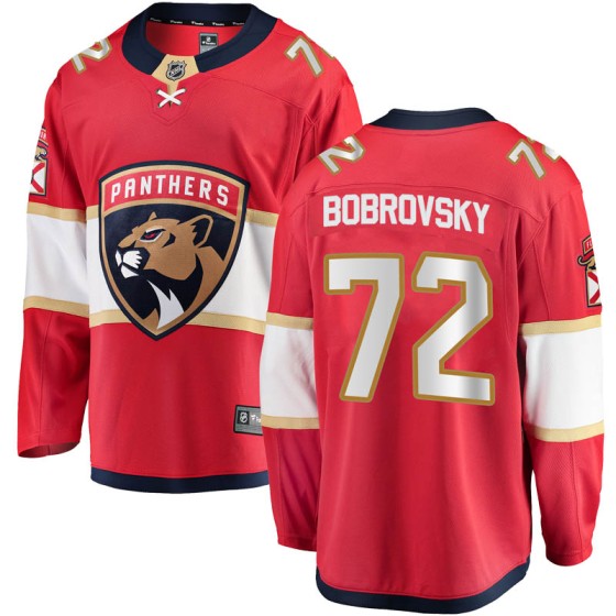 Breakaway Fanatics Branded Youth Sergei Bobrovsky Florida Panthers Home Jersey - Red
