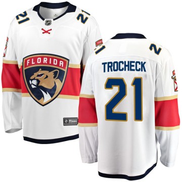 Breakaway Fanatics Branded Youth Vincent Trocheck Florida Panthers Away Jersey - White